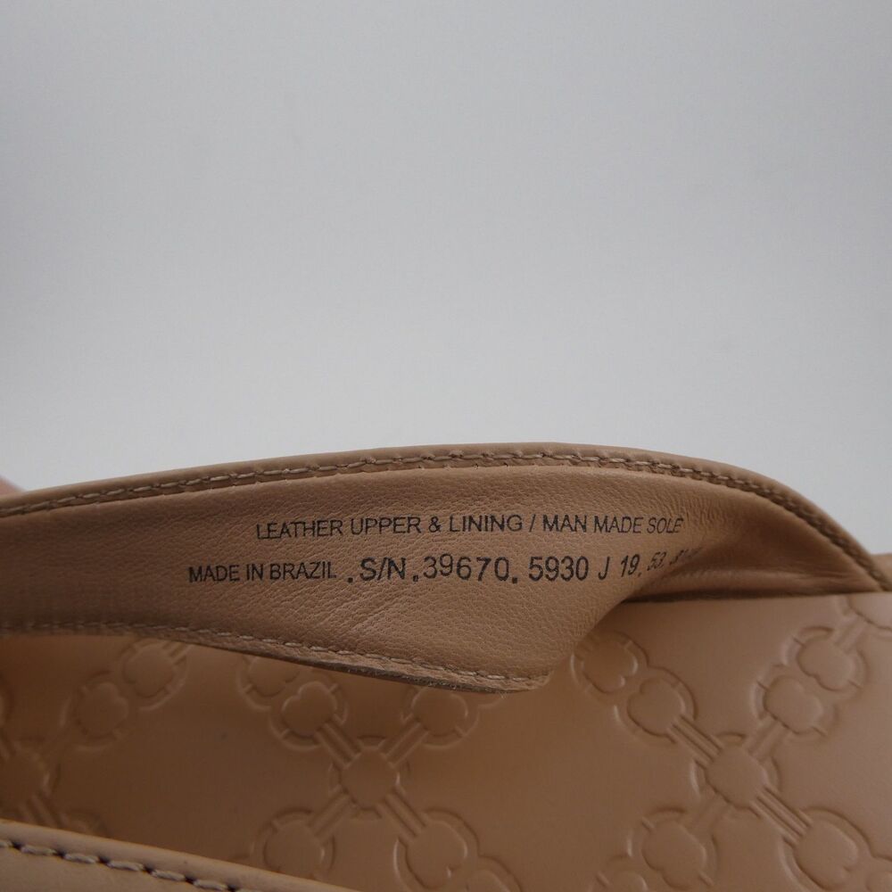 Tory Burch Monroe Women’s US:8.5 M Light Makeup Blush Leather Thong Sandals - Picture 2 of 6